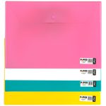 پوشه دکمه دار پاپکو مدل A4 -105 4 بسته 4 عددی