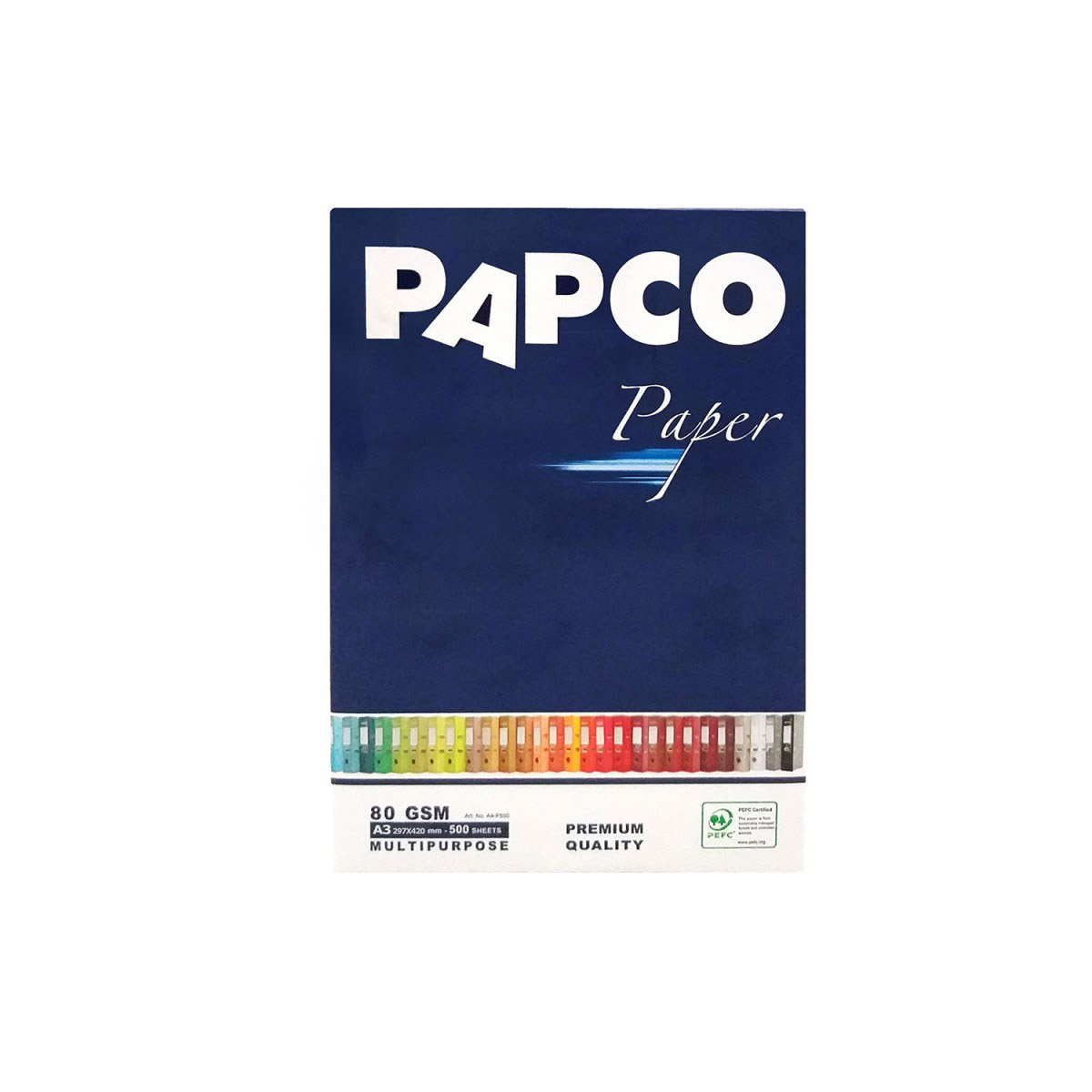 کاغذ A3 پاپکو مدل پریمیوم بسته 500 عددی