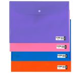 پوشه دکمه دار پاپکو مدل 105-A4 SM کد 004 بسته 4 عددی